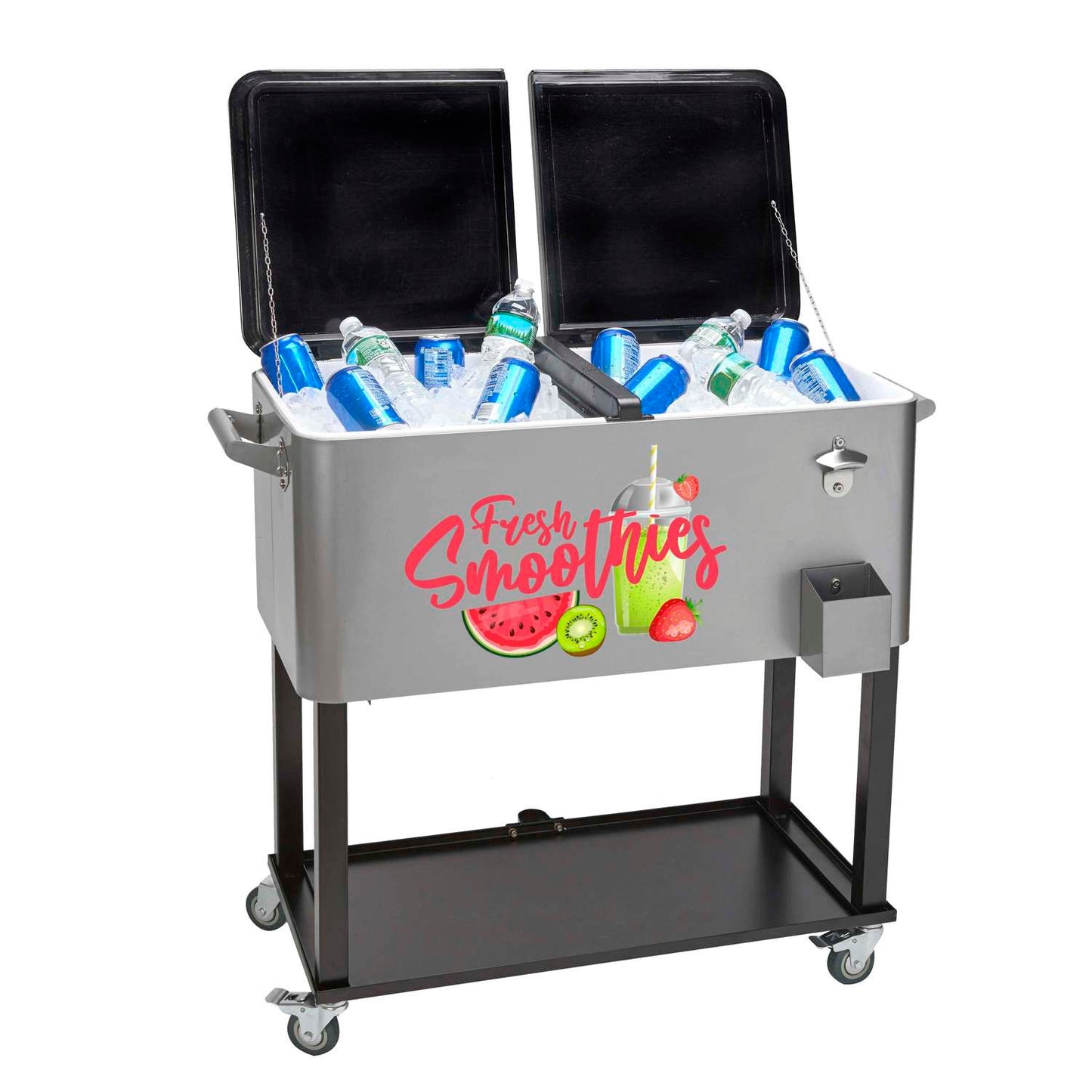 Rolling Cooler Vending Cart, Front Imprint