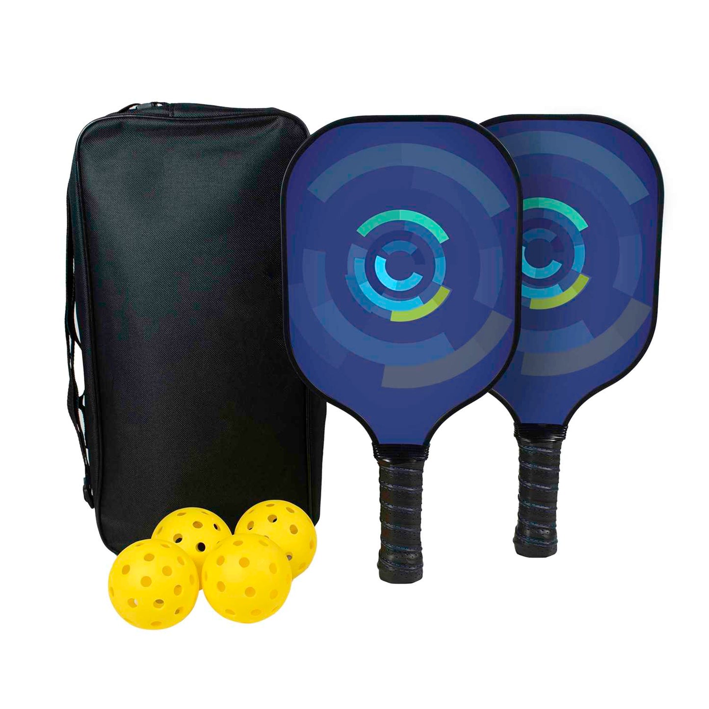 Deluxe Pickleball Set Single-Sided Paddles