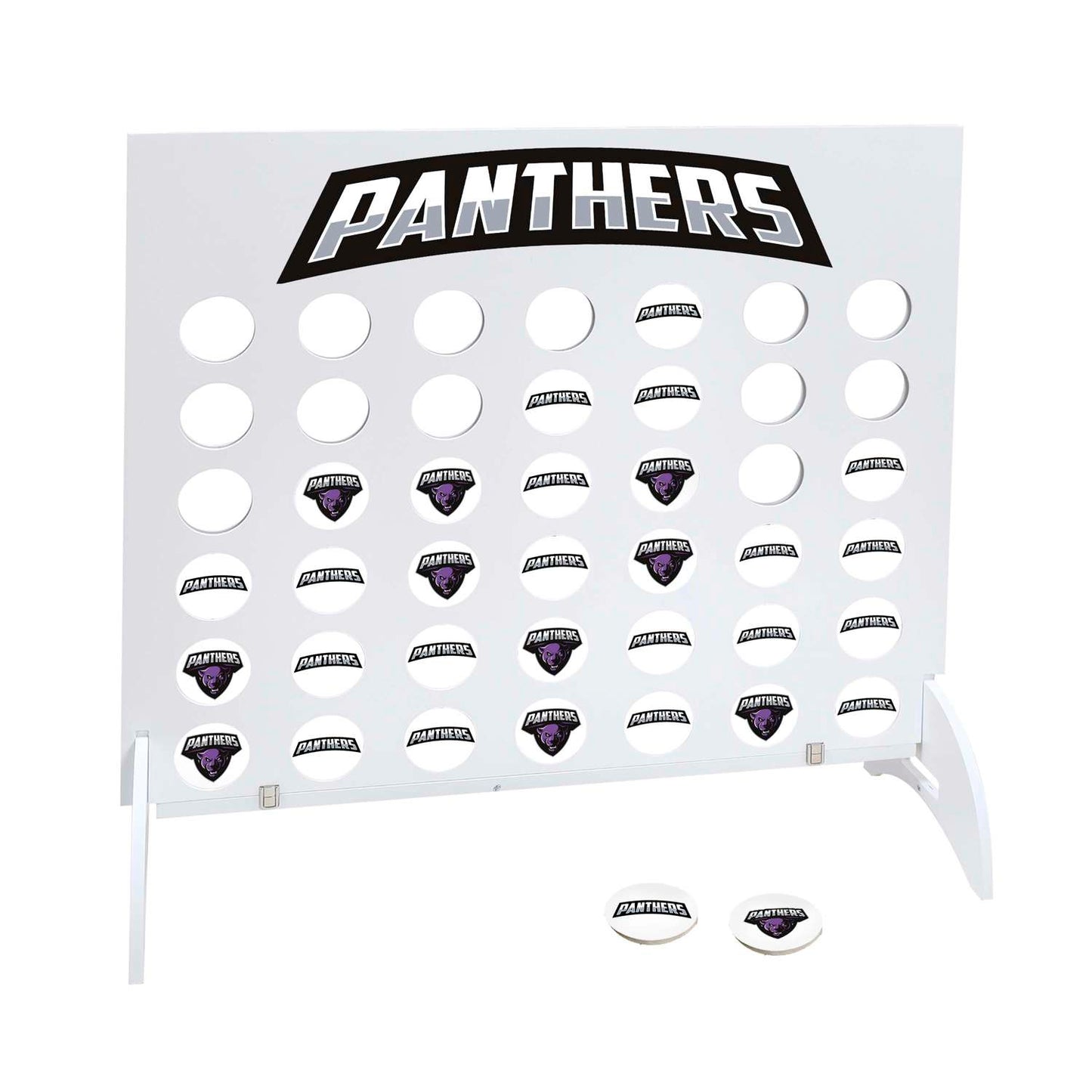 Giant 4-In-A-Row, 42 White Disks (Single-Sided)