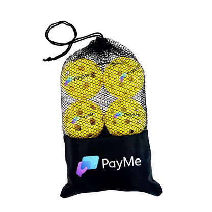 Indoor/Outdoor Pickleball Plus Imprinted Balls and Mesh Bag