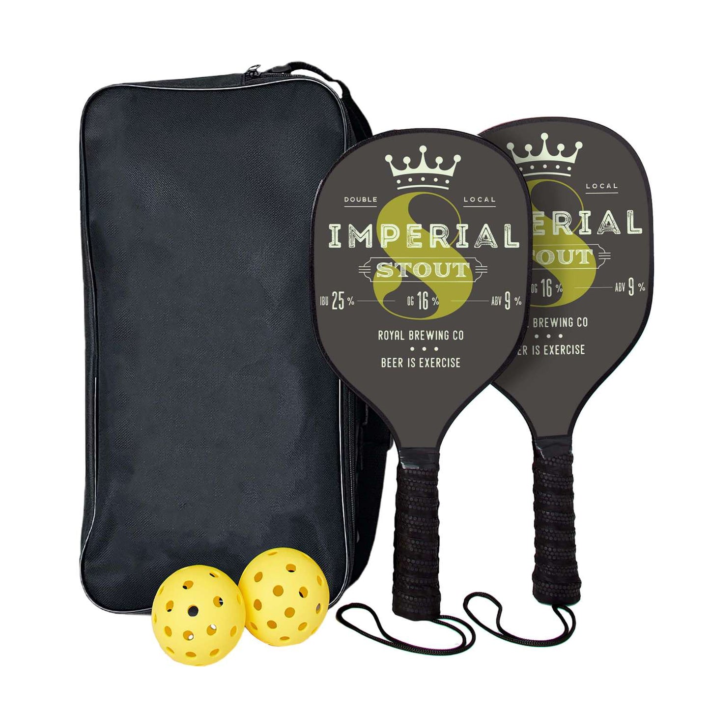 Pickleball Set with Single-Sided Paddles
