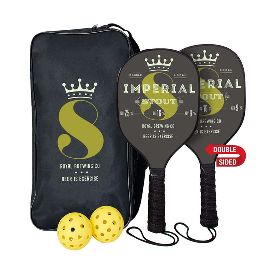 Pickleball Set Plus, Double-Sided Paddles
