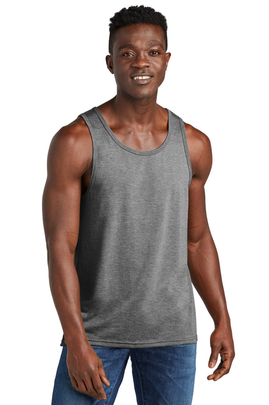 Front View of AlumGrey Allmade Unisex Tri-Blend Tank AL2019  - XS