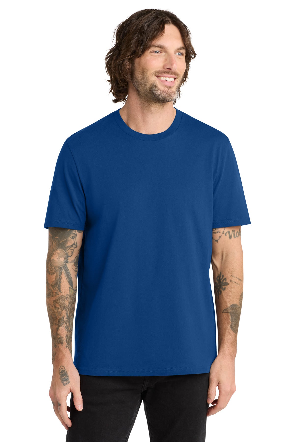 SanMar AL2100_andromedablue_model_front.jpg