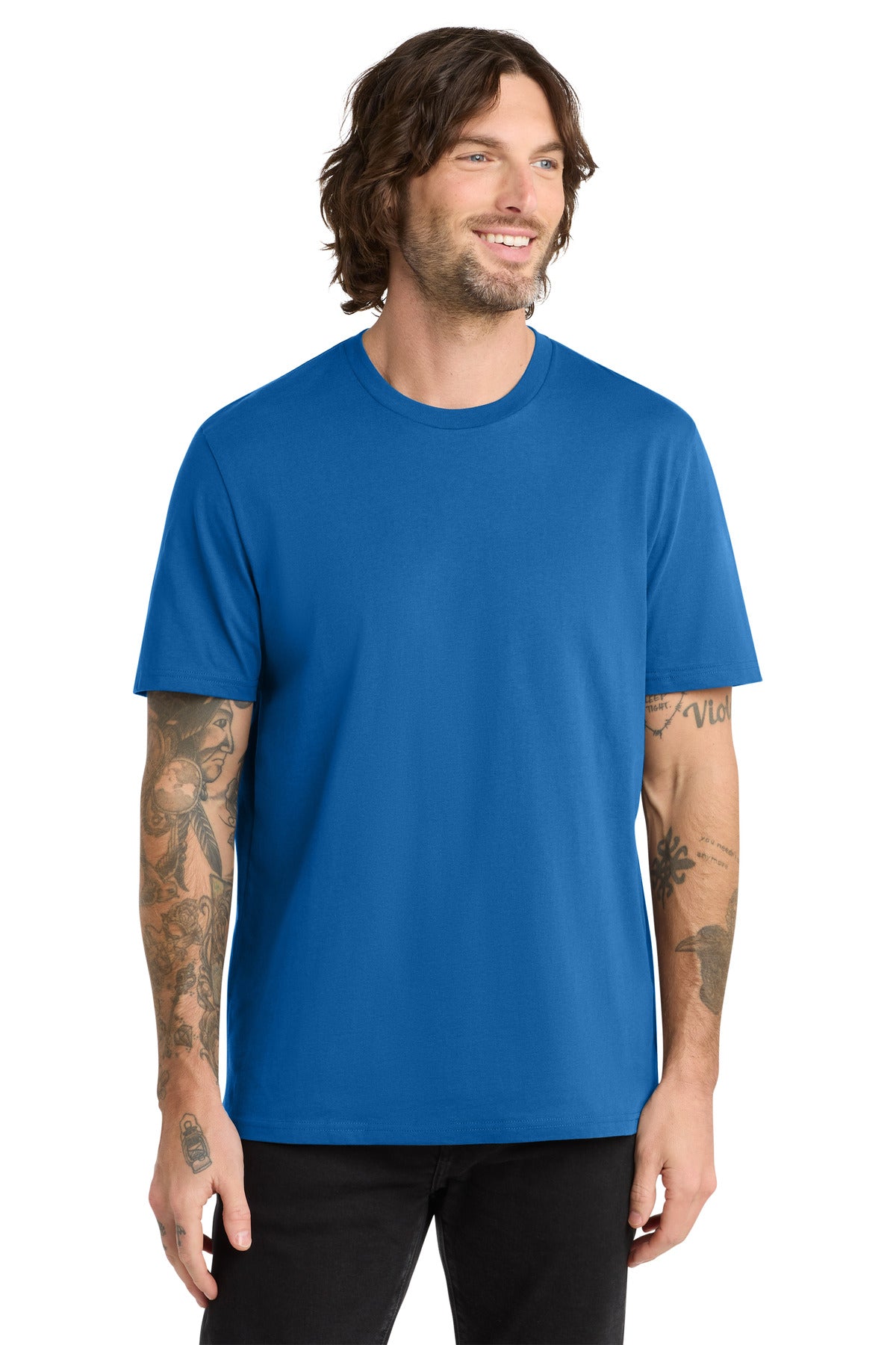 SanMar AL2100_beaconblue_model_front.jpg