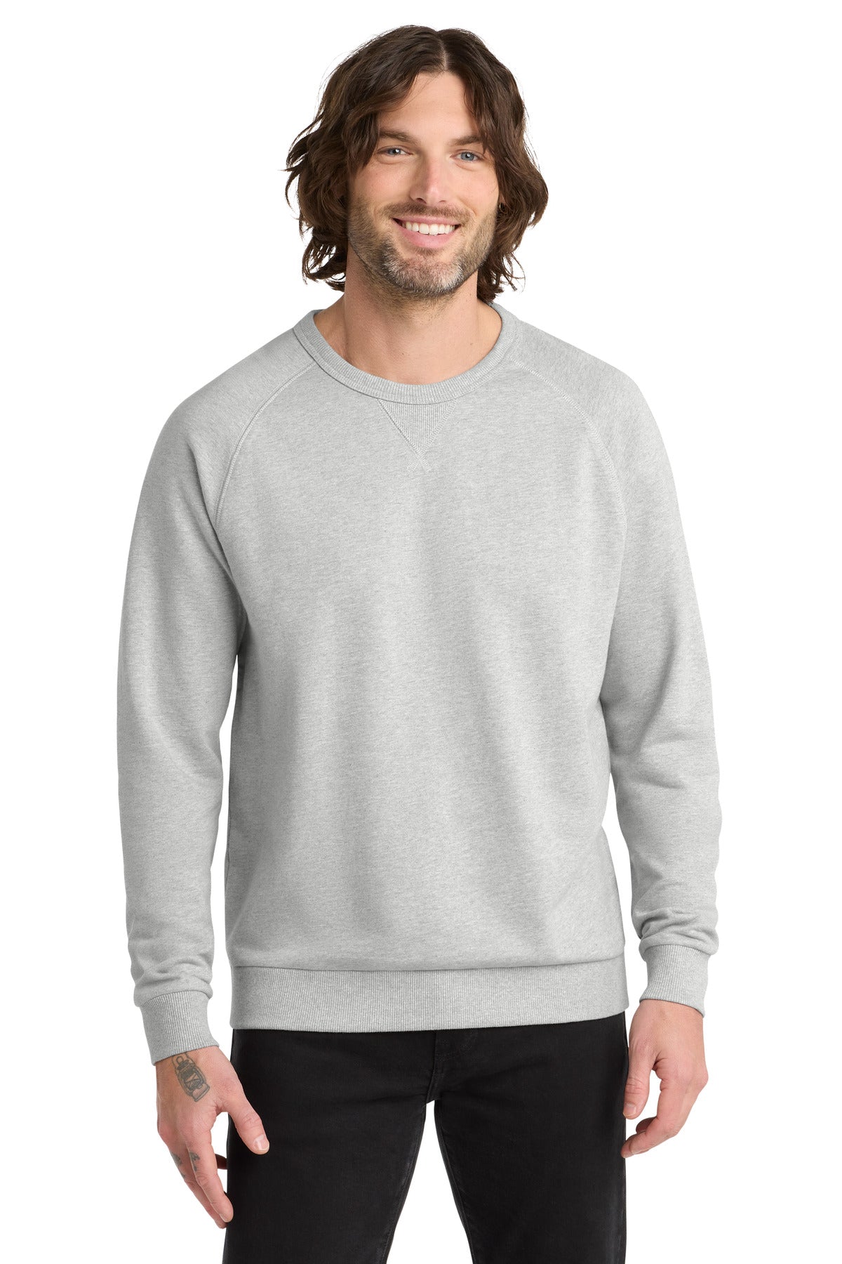 SanMar AL4004_granitegreyheather_model_front.jpg