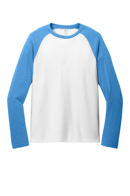Allmade Unisex Tri-Blend Long Sleeve Colorblock Raglan AL6009