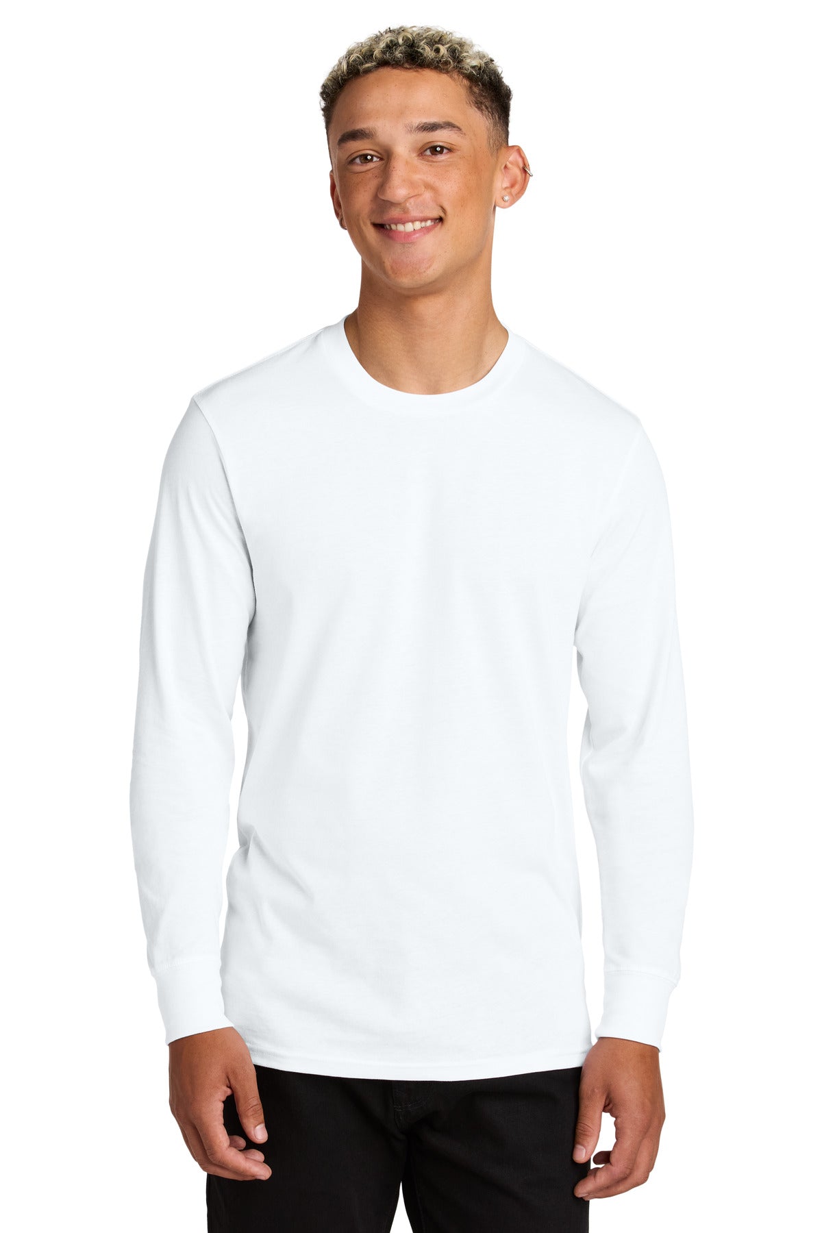 Front View of BrtWhite Allmade Unisex Long Sleeve Organic Cotton Tee AL6104  - XS