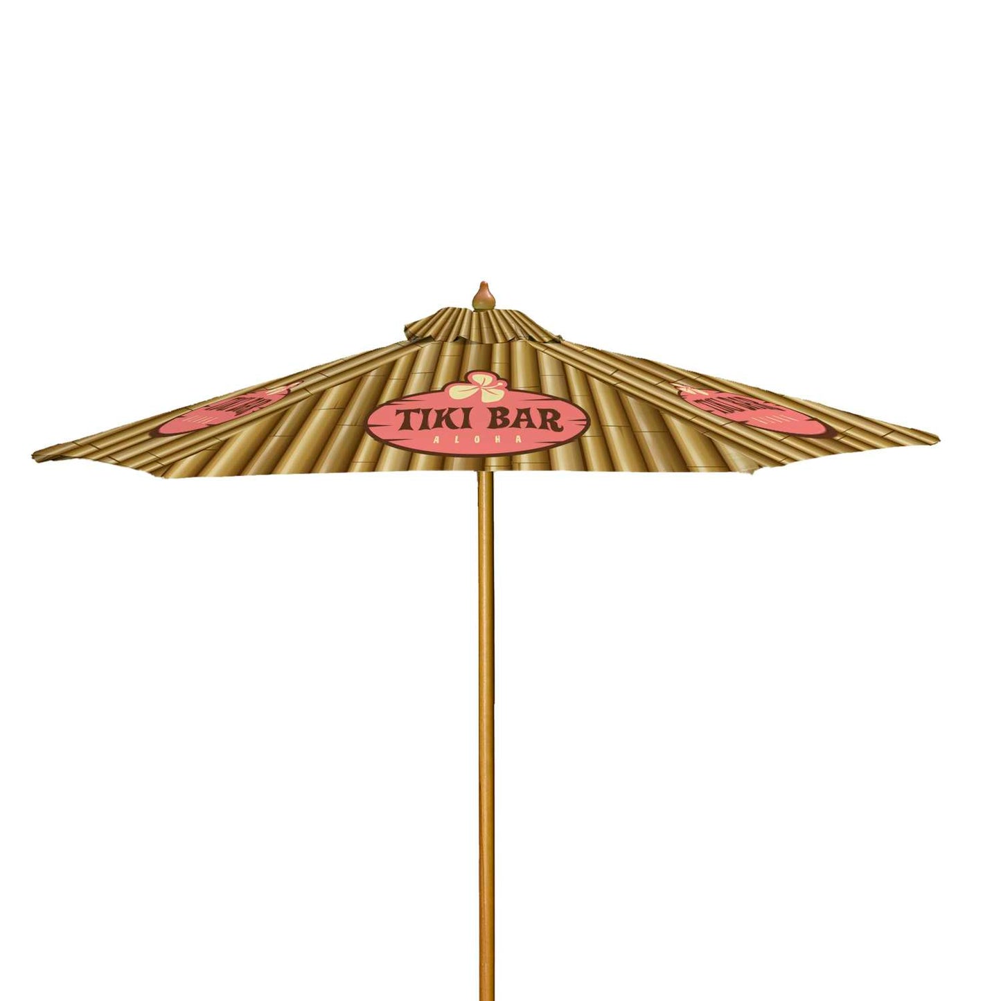 7' Wood Market Umbrella Kit Single-Sided (Dye Sublimation)
