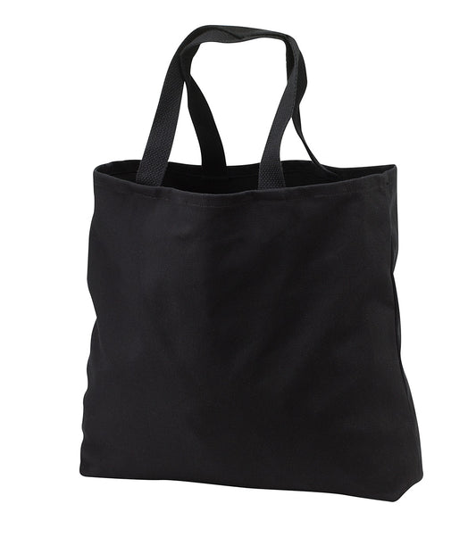 Front View of Black Port Authority - Ideal Twill Convention Tote. B050