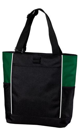 Black/Hunter Port Authority Panel Tote. B5160