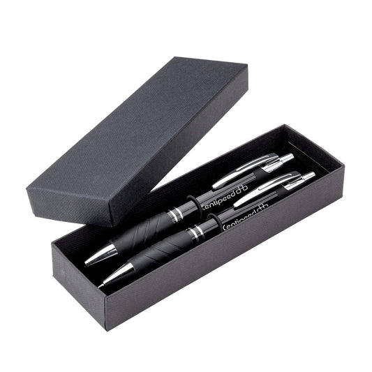 Black Edge Ballpoint / Pencil Set