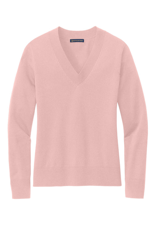 Brooks Brothers Women's Cotton Stretch V-Neck Sweater BB18401