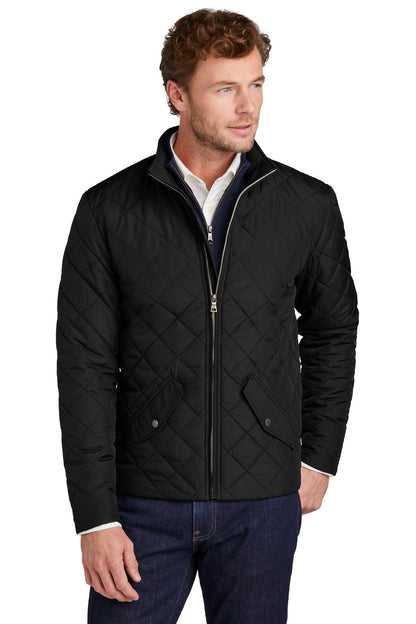 Front View of DeepBlack Brooks Brothers Quilted Jacket BB18600  - XS