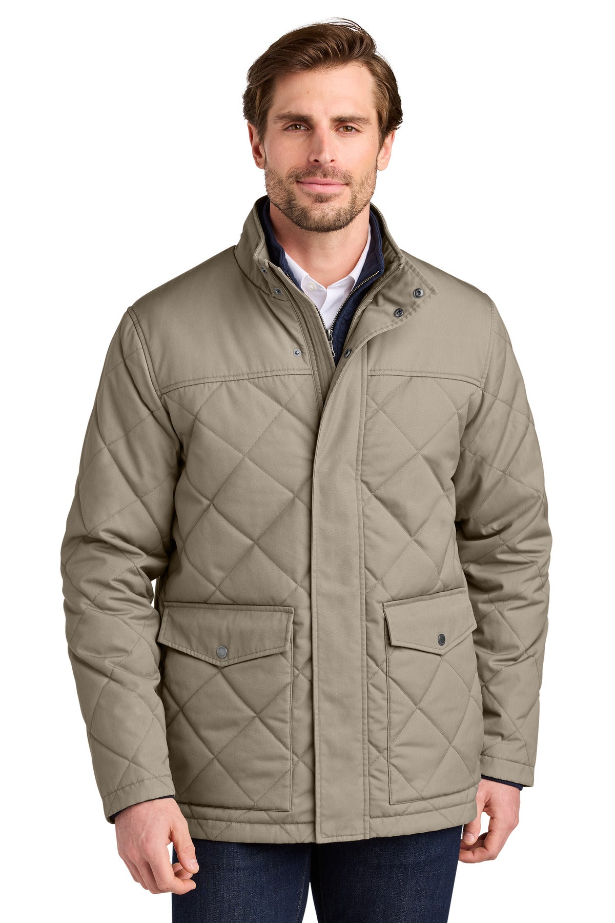 SanMar BB18605_fieldkhaki_model_front.jpg
