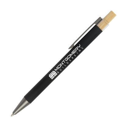 Arundi Recycled Aluminum Pen With Bamboo Plunger