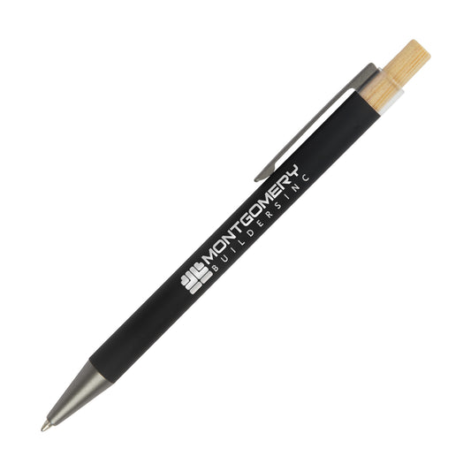 Arundi Recycled Aluminum Pen With Bamboo Plunger