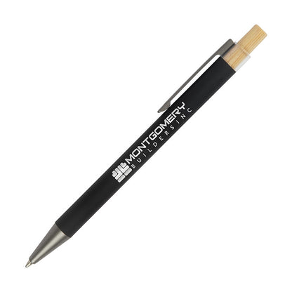 Arundi Recycled Aluminum Pen With Bamboo Plunger