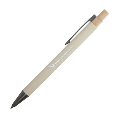 Arundi Recycled Aluminum Pen With Bamboo Plunger