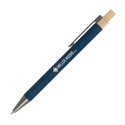 Arundi Recycled Aluminum Pen With Bamboo Plunger