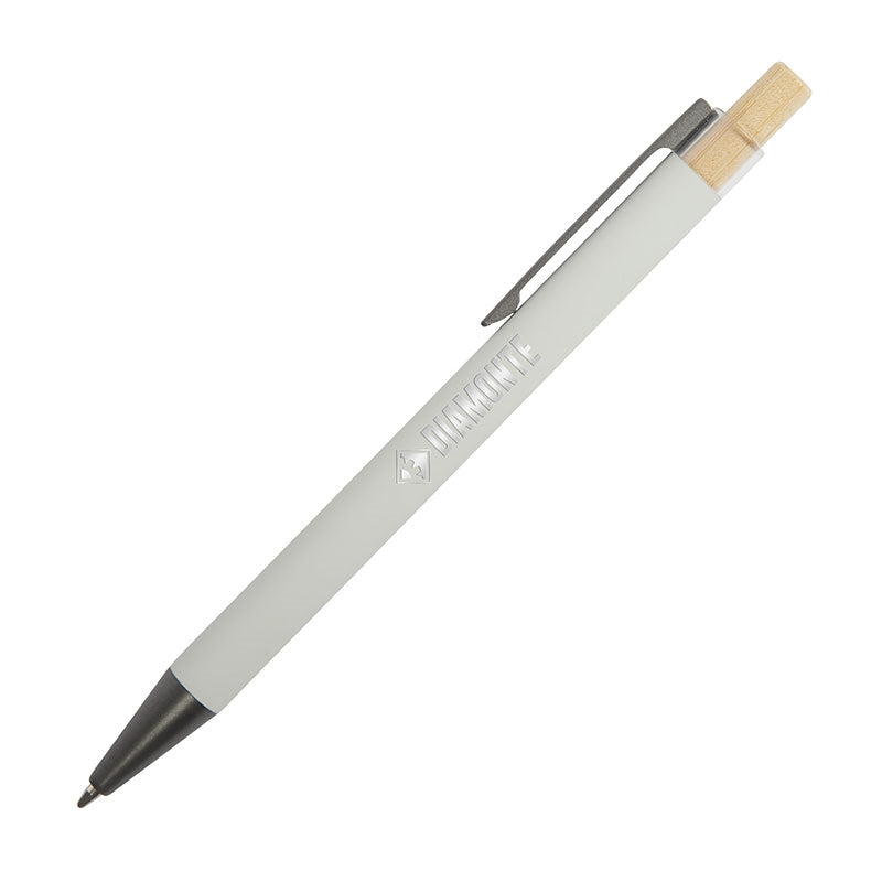 Arundi Recycled Aluminum Pen With Bamboo Plunger