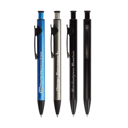 N/A Illuminate Recycled Aluminum Plunge-Action Pen