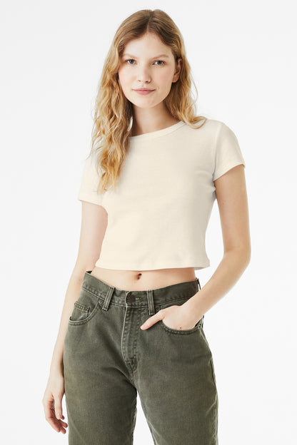 BELLA+CANVAS Women's Micro Rib Baby Tee BC1010