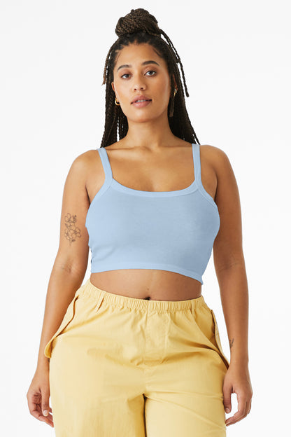 BELLA+CANVAS Women's Micro Rib Spaghetti Strap Tank BC1012