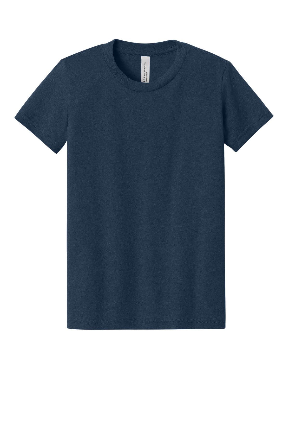 SanMar BC3001YCVC_heathernavy_flat_front.jpg?v=1762276772