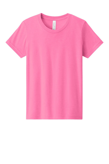 SanMar BC3001YCVC_neonpink_flat_front.jpg