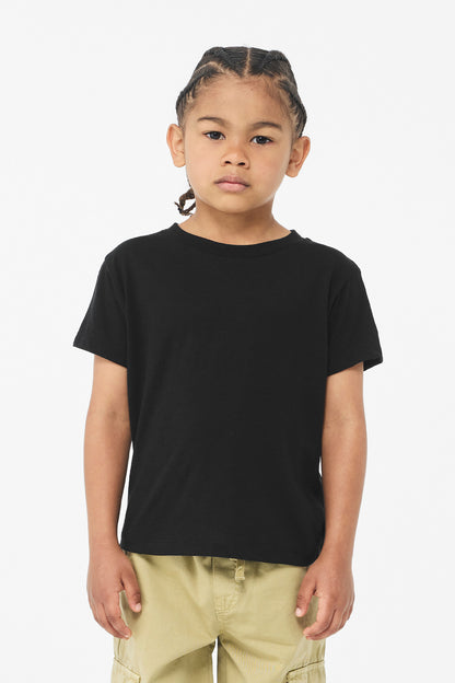 SanMar BC3001YCVC_solidblackblend_model_front.jpg