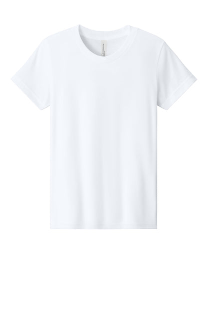 SanMar BC3001YCVC_solidwhiteblend_flat_front.jpg