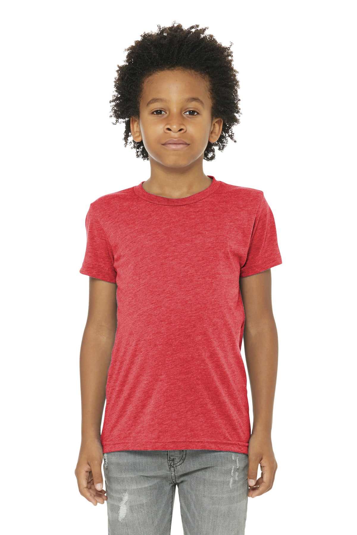 SanMar BC3413Y_redtriblend_model_front.jpg