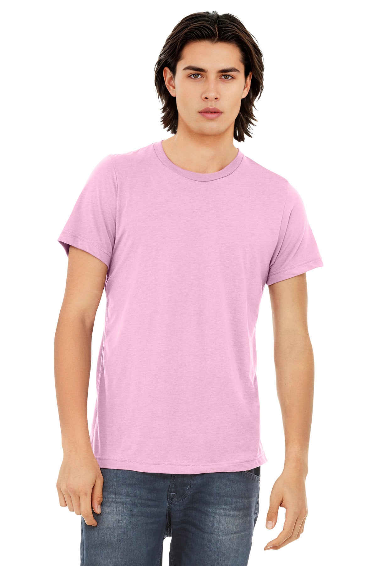 SanMar BC3413_lilactriblend_model_front.jpg