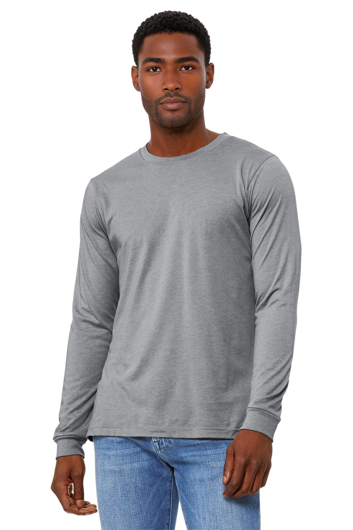 SanMar BC3501CVC_athleticheather_model_front.jpg