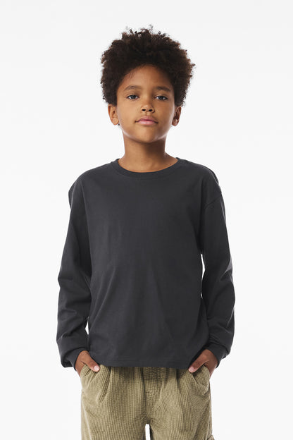 BELLA+CANVAS Youth 6-Ounce Heavyweight Long Sleeve Tee BC3511Y
