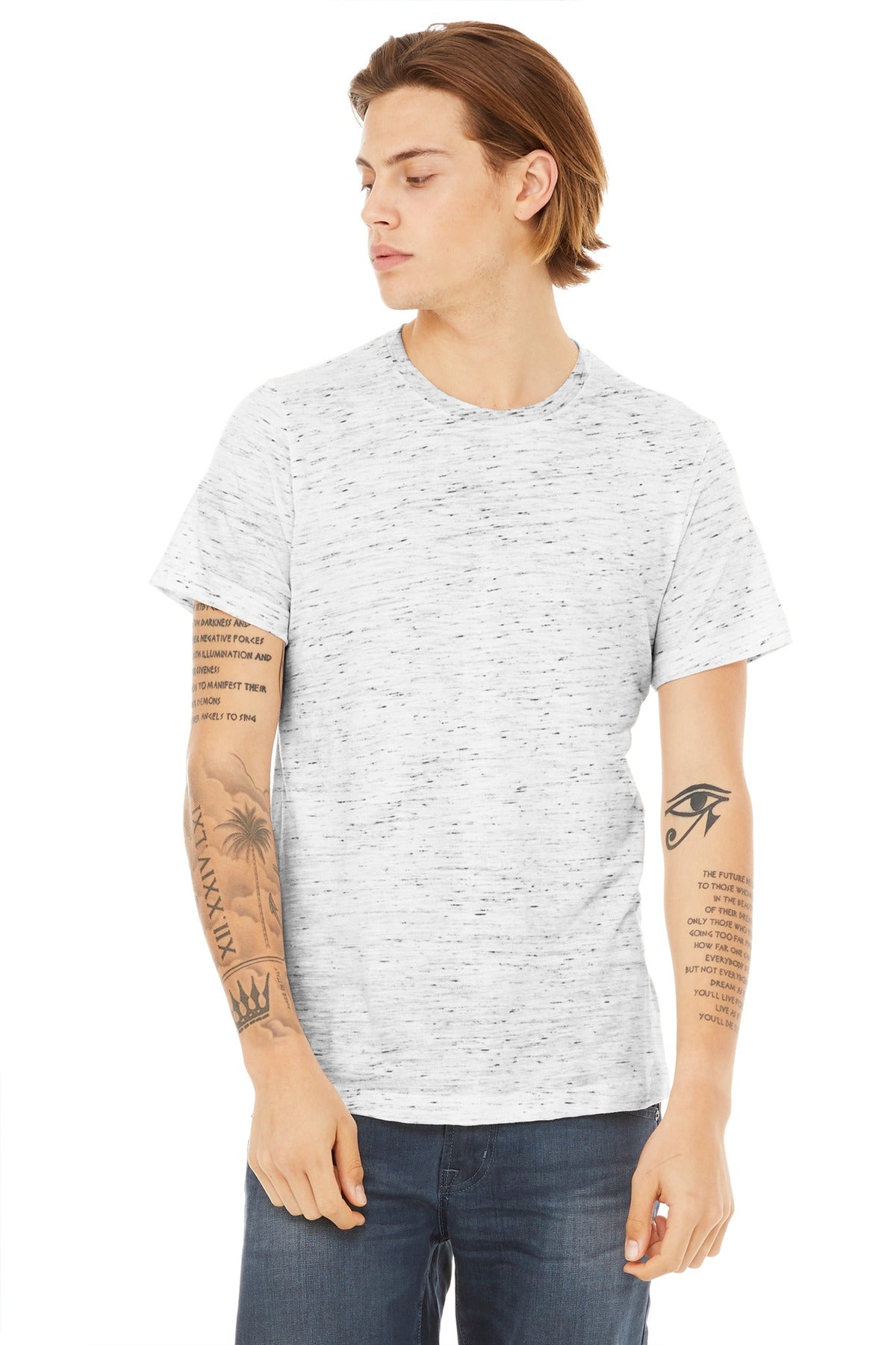 SanMar BC3650_whitemarble_model_front_072019.jpg