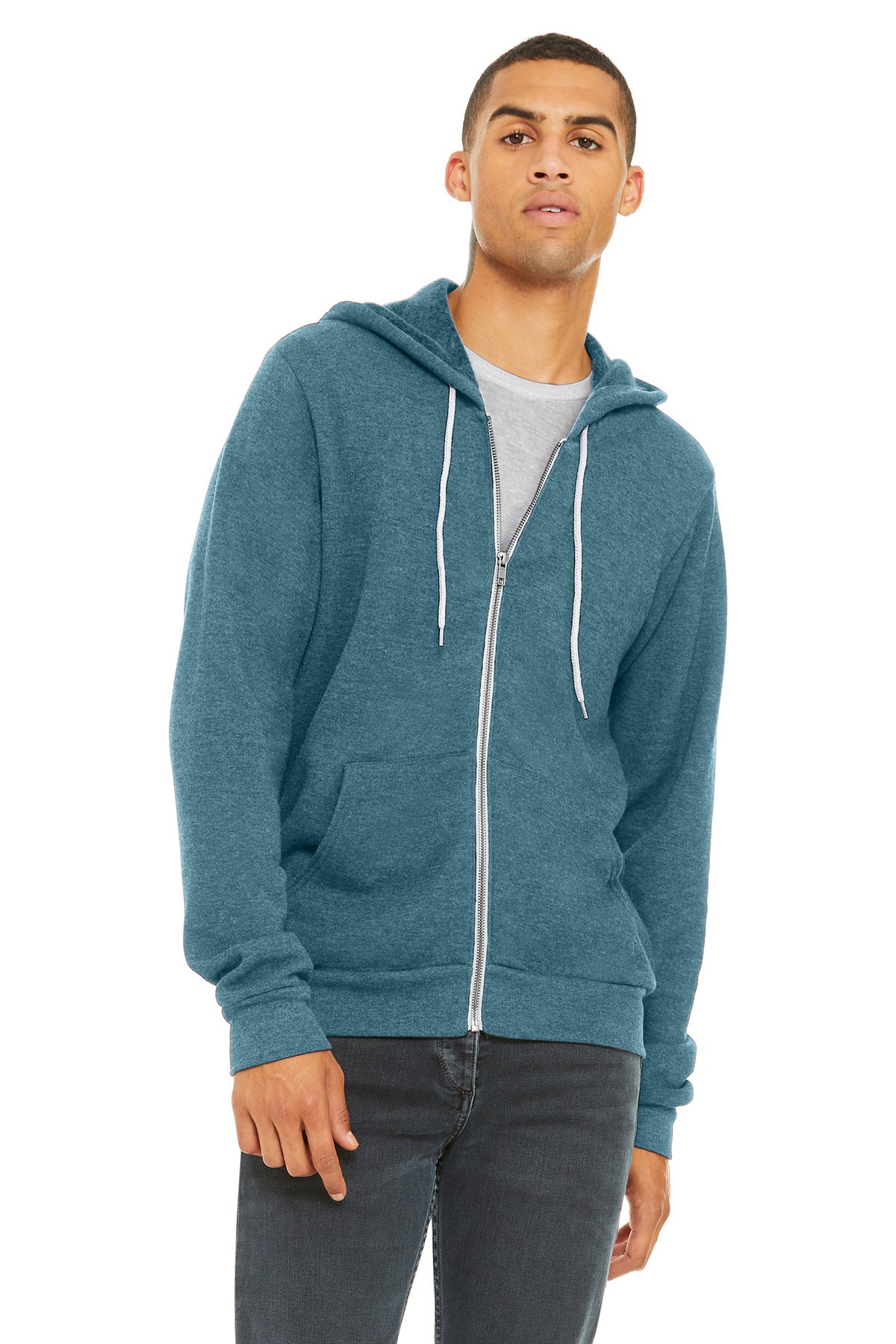 BELLA+CANVAS Unisex Sponge Fleece Full-Zip Hoodie. BC3739