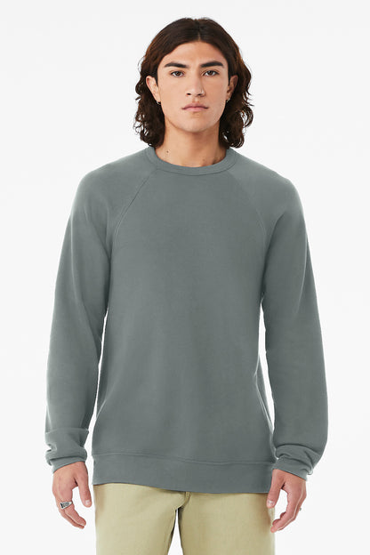 BELLA+CANVAS Unisex Sponge Fleece Raglan Sweatshirt. BC3901