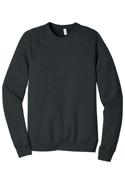 BELLA+CANVAS Unisex Sponge Fleece Raglan Sweatshirt. BC3901