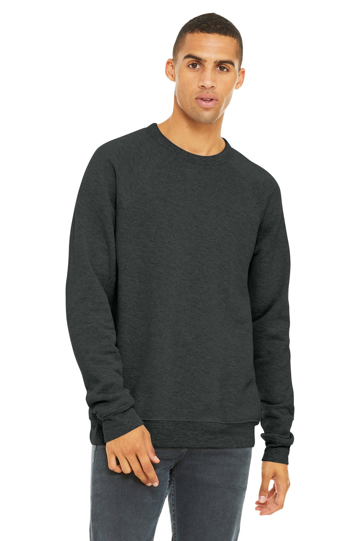 SanMar BC3901_darkgreyheather_model_front.jpg