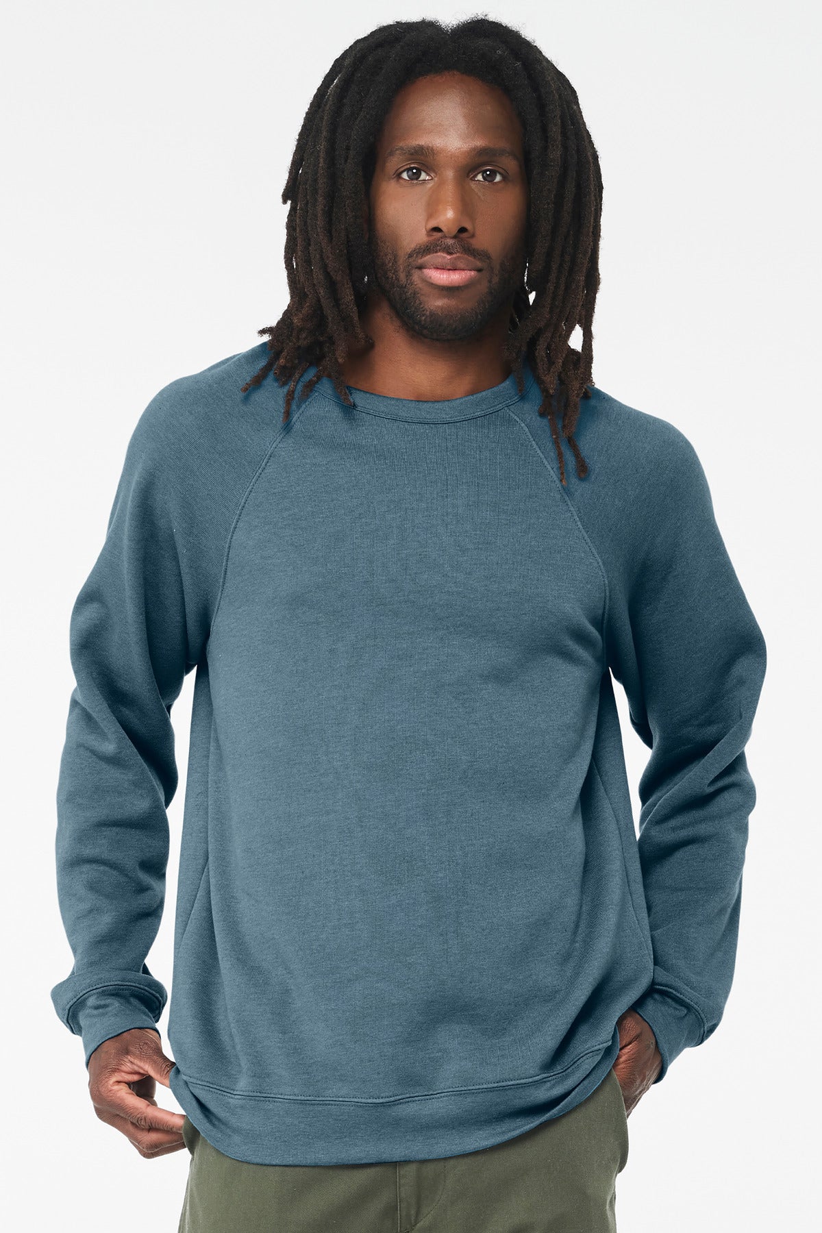 BELLA+CANVAS Unisex Sponge Fleece Raglan Sweatshirt. BC3901
