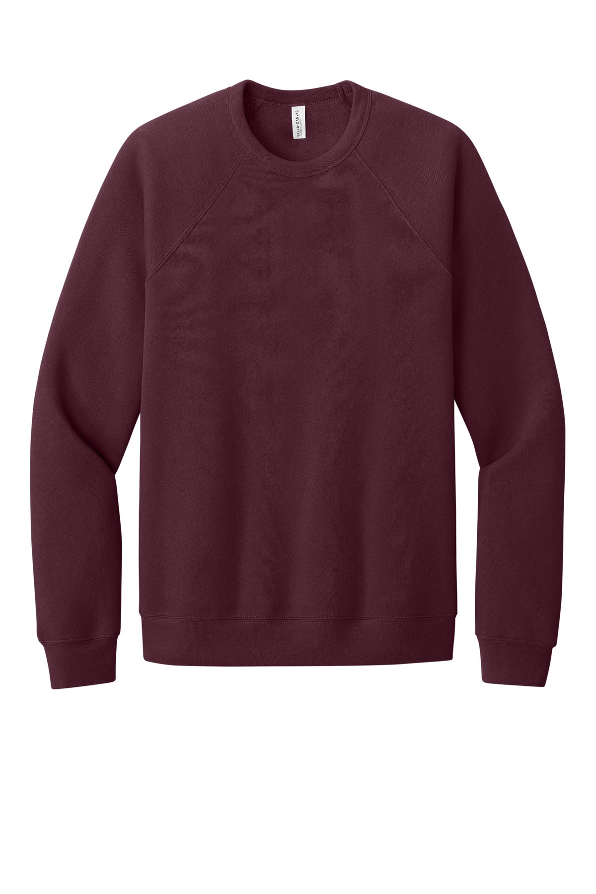 BELLA+CANVAS Unisex Sponge Fleece Raglan Sweatshirt. BC3901