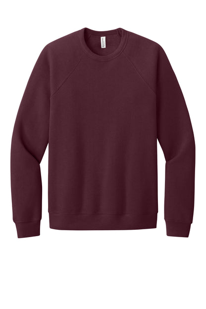 BELLA+CANVAS Unisex Sponge Fleece Raglan Sweatshirt. BC3901