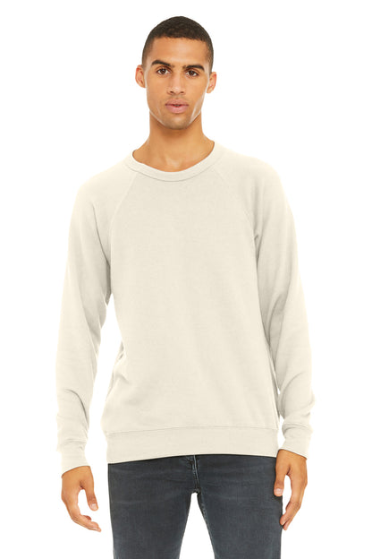 BELLA+CANVAS Unisex Sponge Fleece Raglan Sweatshirt. BC3901