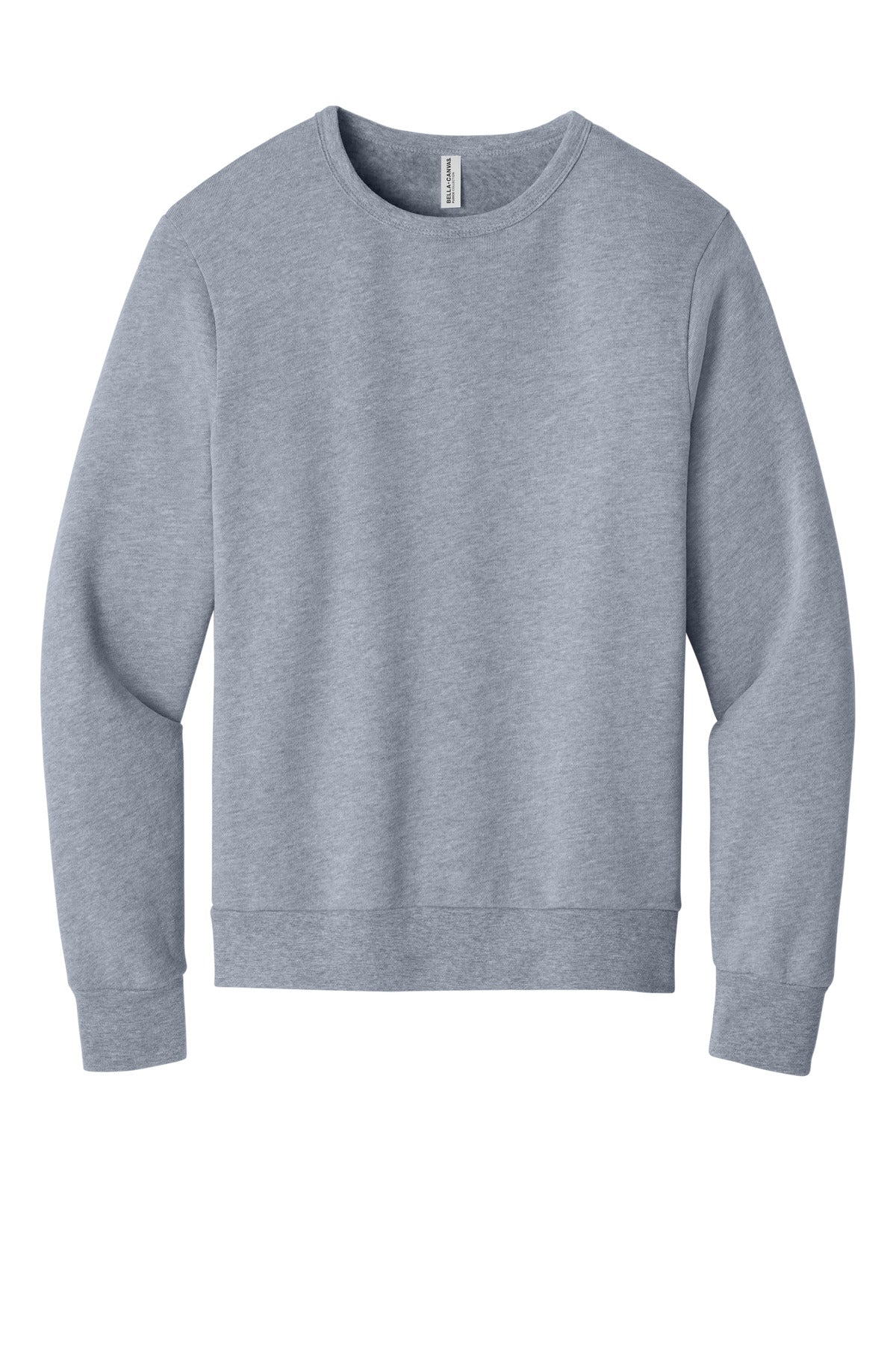 Front View of AthlHthr BELLA+CANVAS Unisex Sponge Fleece Classic Crewneck Sweatshirt BC3911  - XS