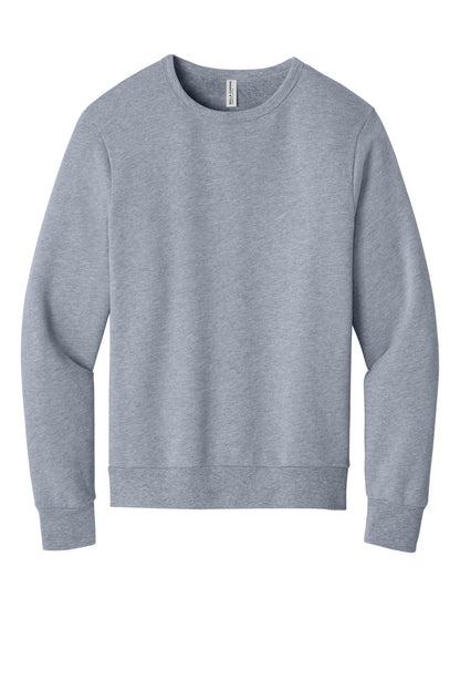 Front View of AthlHthr BELLA+CANVAS Unisex Sponge Fleece Classic Crewneck Sweatshirt BC3911  - XS