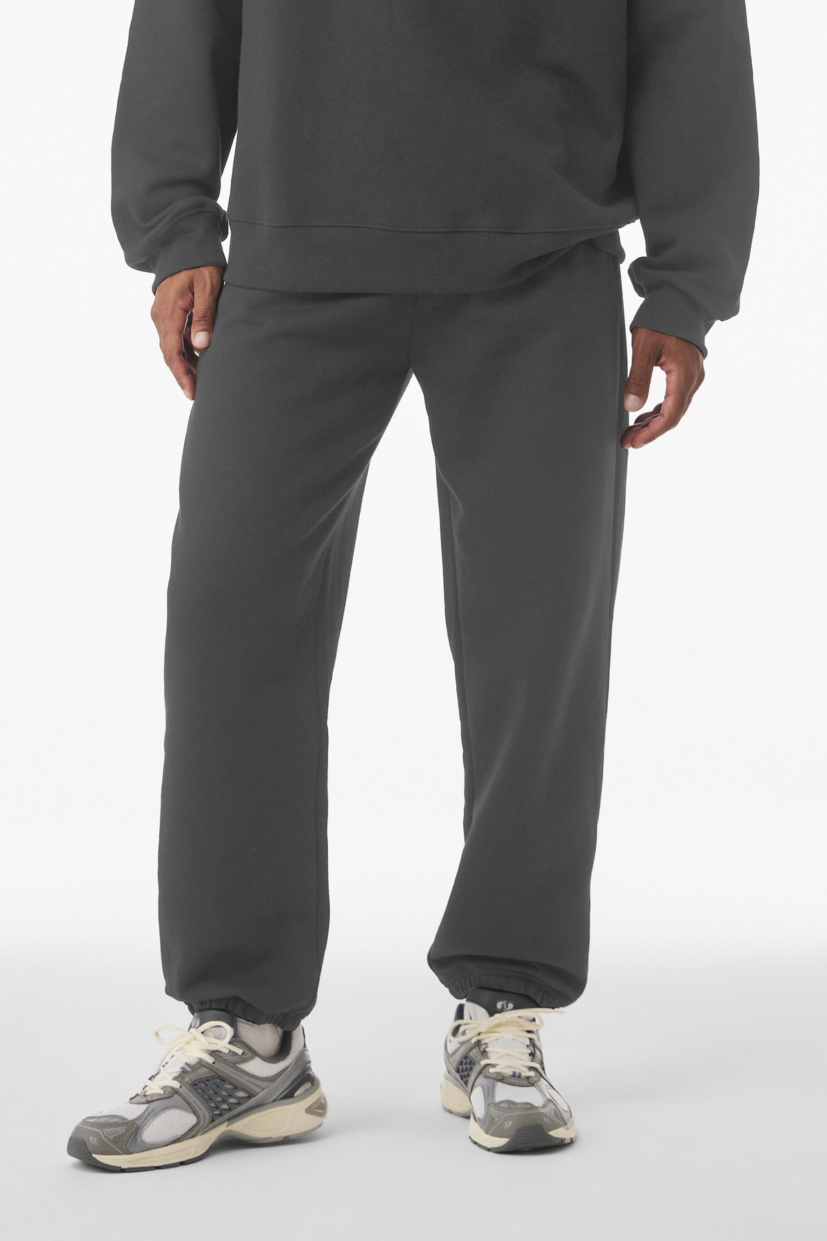 Front View of Asphalt BELLA+CANVAS Unisex 10-Ounce Heavyweight Sweatpant BC4737  - XS