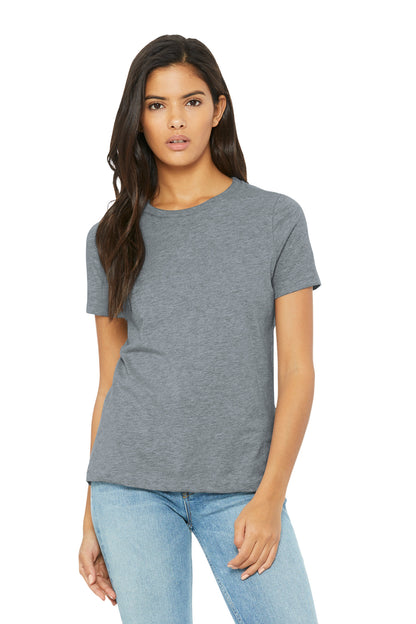 Front View of AthlHthr BELLA+CANVAS Women's Relaxed CVC Tee BC6400CVC  - S