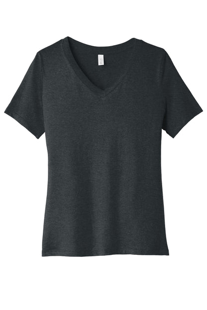 BELLA+CANVAS Women's Relaxed Heather CVC V-Neck Tee BC6405CVC